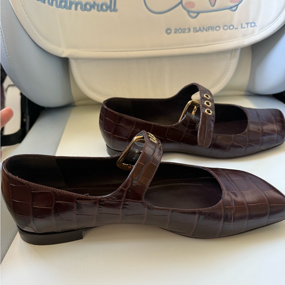 Chloè Crocodile Flats